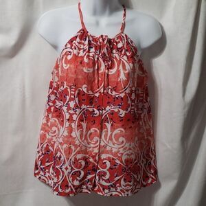 Aqua. Colorful Halter Style Top. Under a Jacket or Just Casual. Size XS.